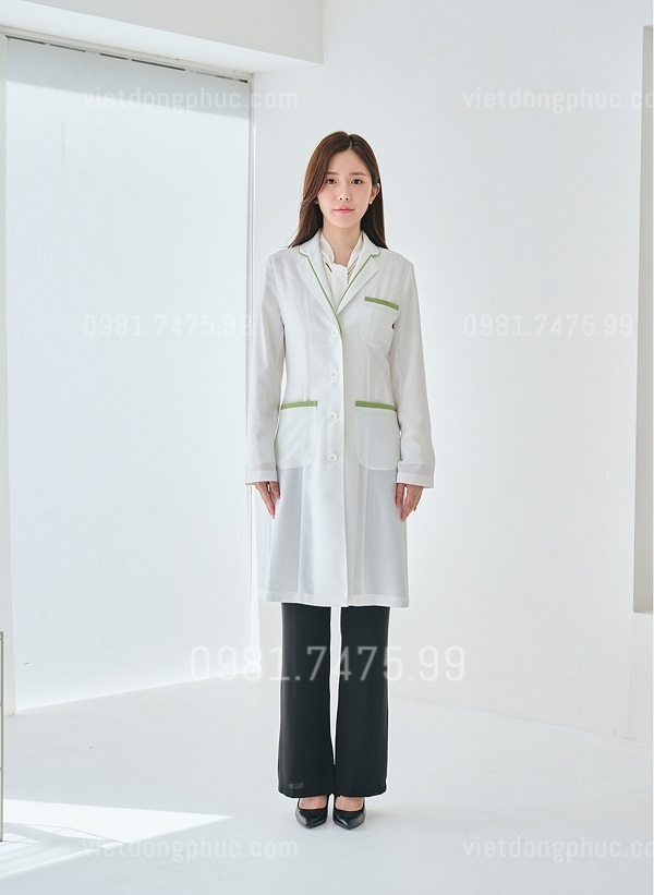 May áo choàng blouse bác sĩ theo yêu cầu, chuyên nghiệp